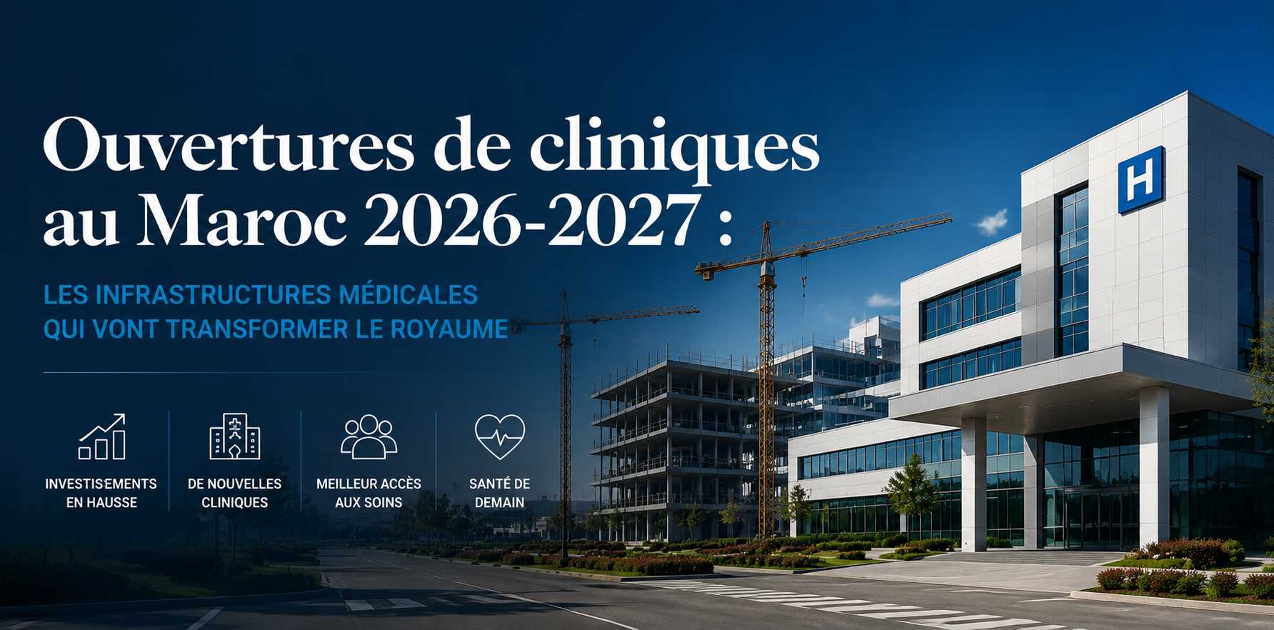 Ouvertures de cliniques au Maroc 2026-2027 : toutes les nouvelles infrastructures de santé à venir